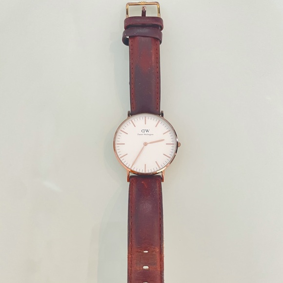 Daniel Wellington watch 32mm rosegold/eggshell,brown leather - Picture 1 of 5